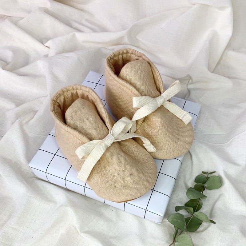 Organic Cotton Hi-Top Baby Booties