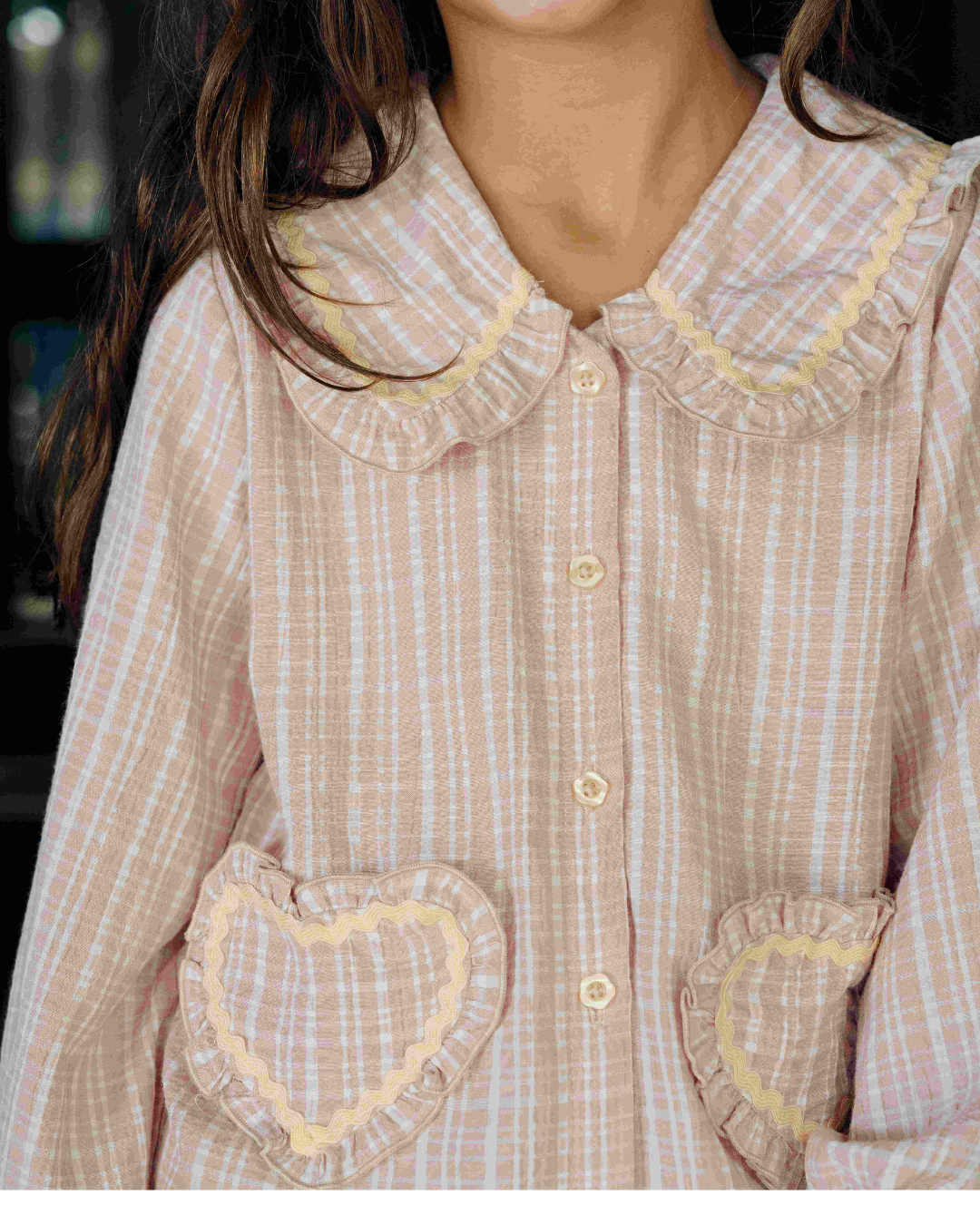 Anabelle Collar Top