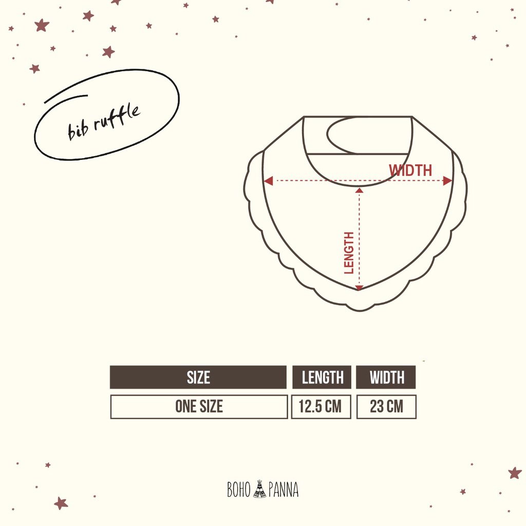 NEW COLOUR - BIB RUFFLE WHOLESALE