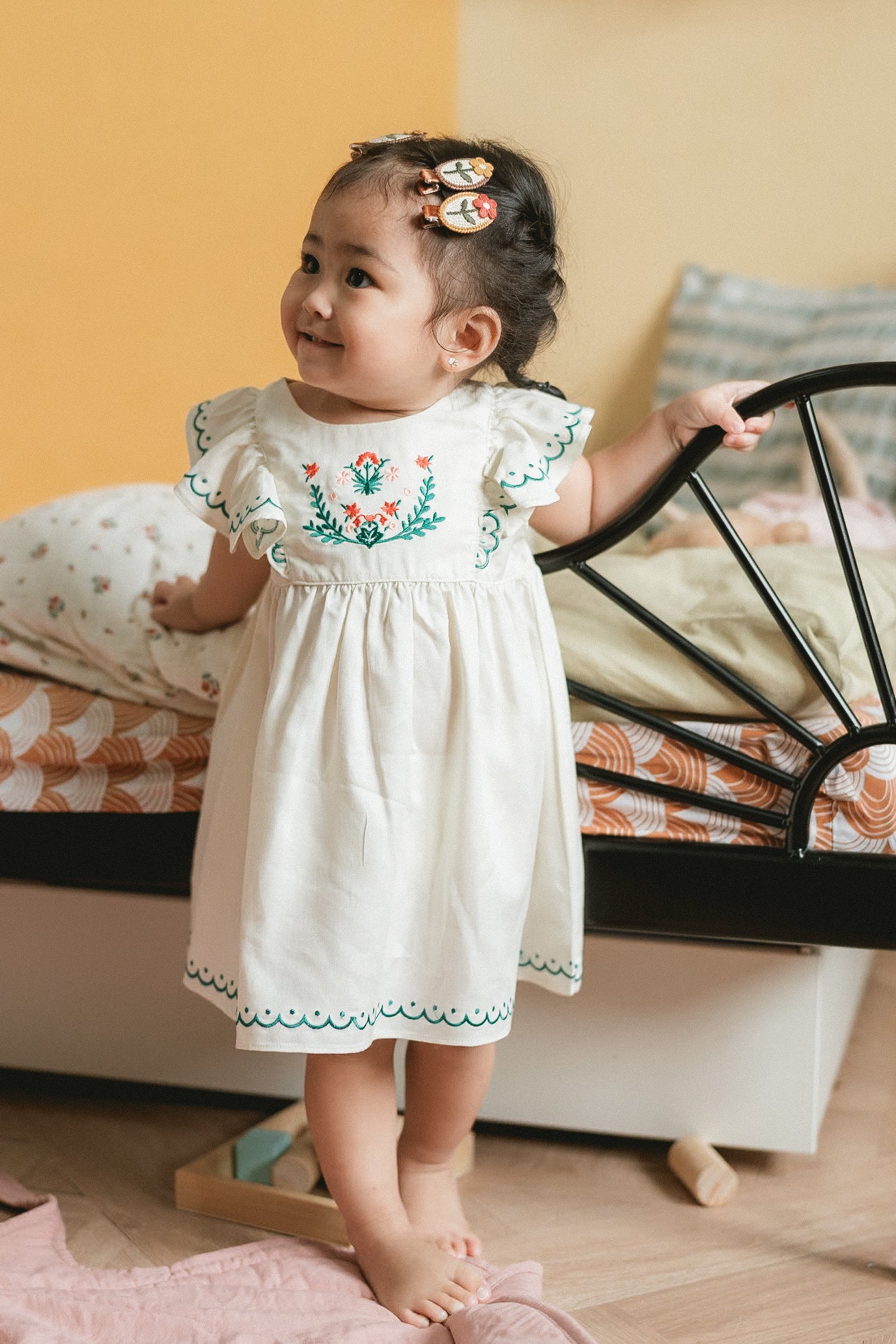 Kiana Smocked Vintage Dress