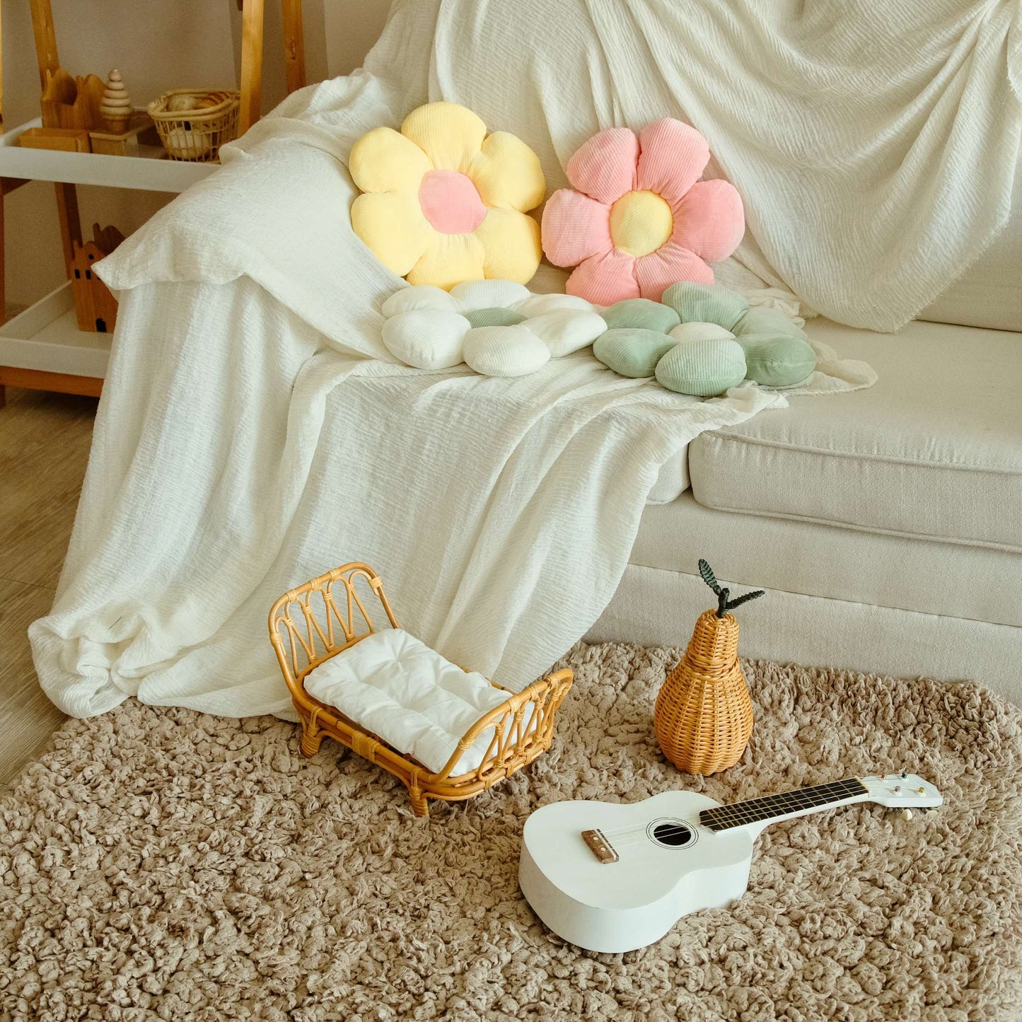 Rattan Doll Bed - Baby Doll Crib