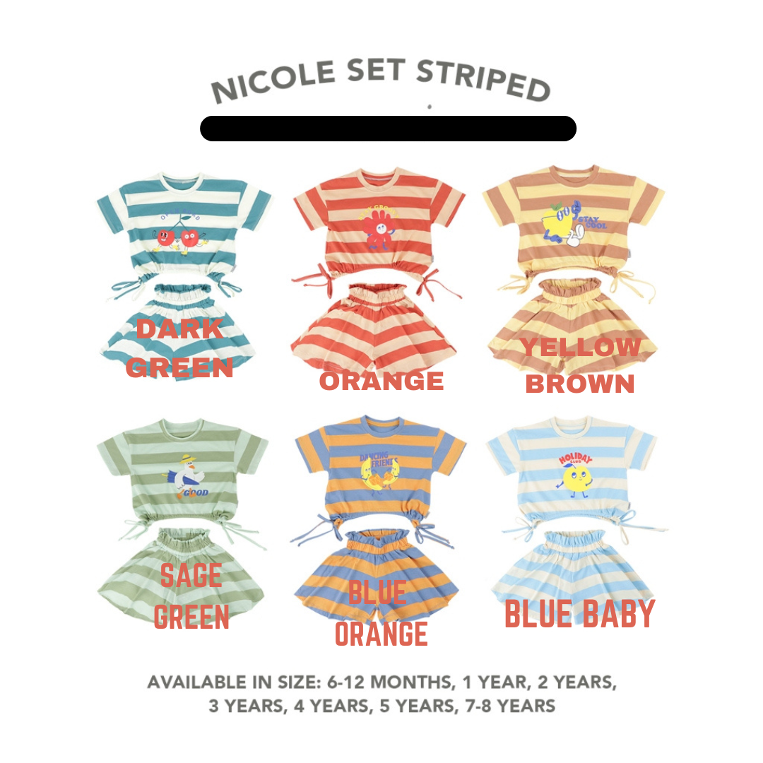 STRIPE SET VOL 2 ( NICOLE SET )