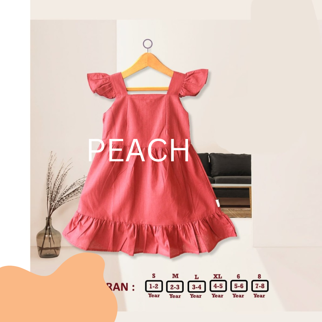 Paulene Ruffle  Macaroon Dress