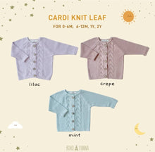 Load image into Gallery viewer, Cardigan Knit Leaf

