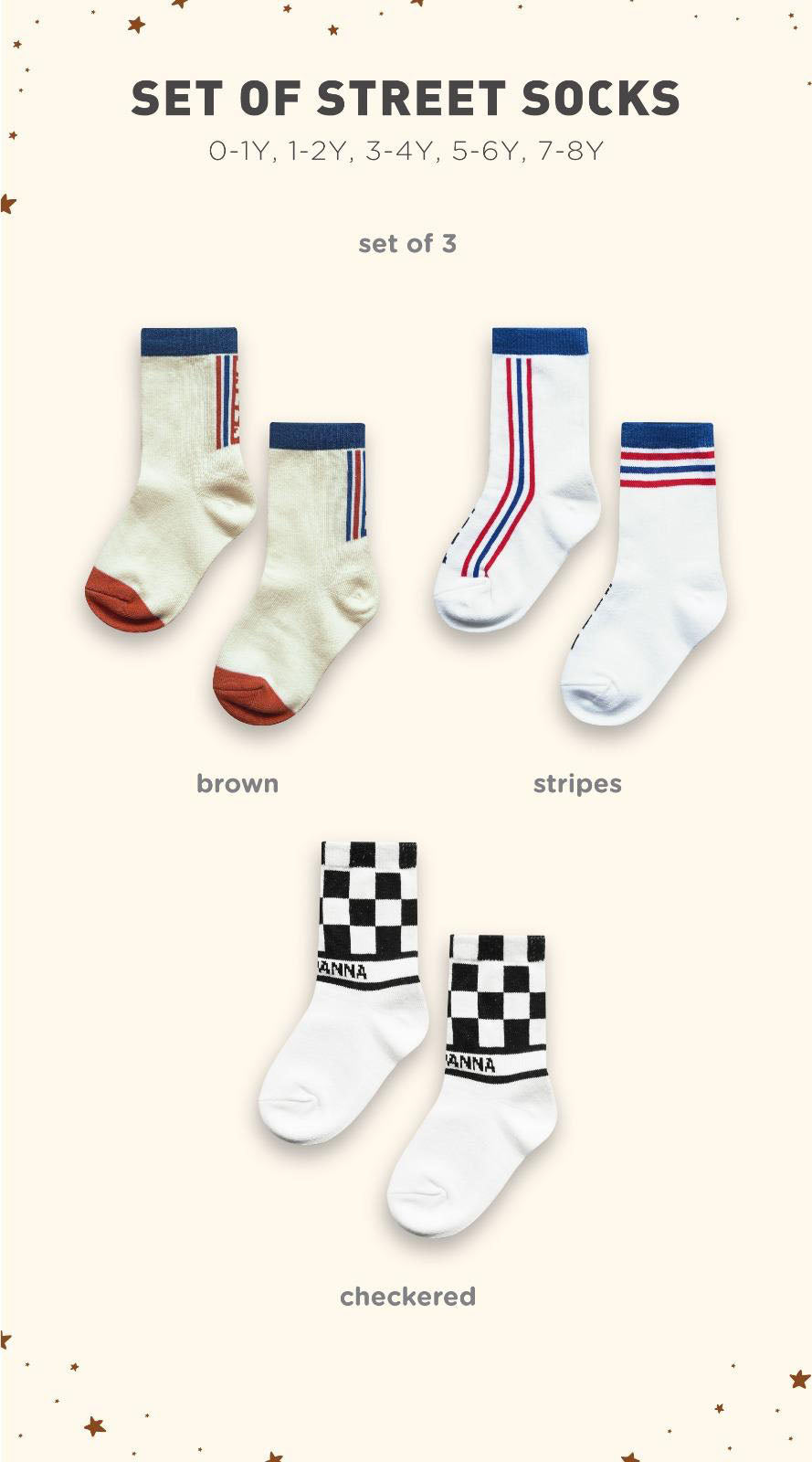 Street Sock ( Set Of 3 Socks )