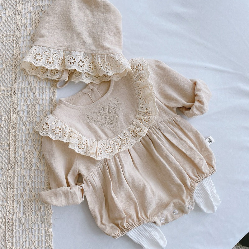 Luna Romper With Bonet