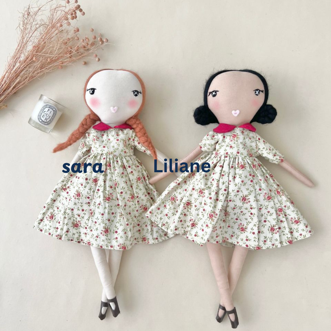 Ragdoll in Le Jardin dress - Wild Rose