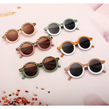Load image into Gallery viewer, Retro Stripe and Leopard Kids Sunglasses
