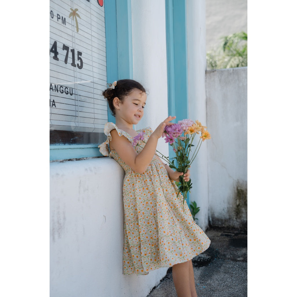 Eva Smocked Bohemian Kids Dress