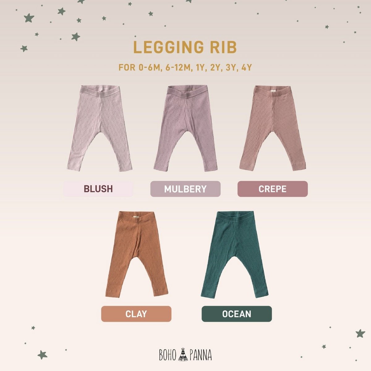 Legging Rib - For Girl